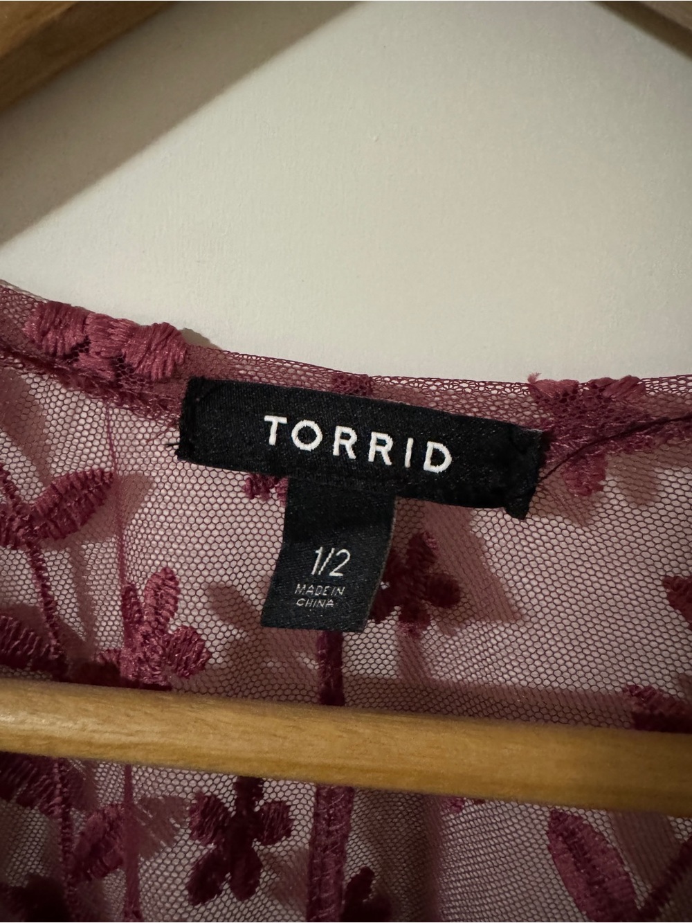Torrid Lace Sheer Kimono Robe - Picture 3 of 3